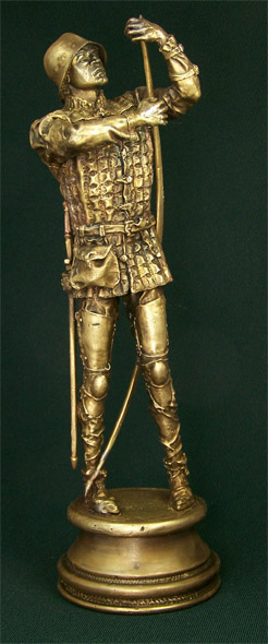 Bronze sculpture Longbowman